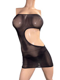 Black Mesh Dress with thong