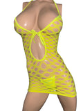 Exotic Dancer Yellow Dress with thong