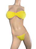 Exotic Dancer Yellow Bikini