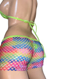 Exotic Colorful Net with bikini
