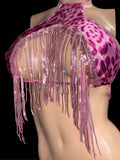 Pink Cheetah top and thong