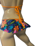 Exotic Flowers Skirt top and thong