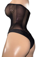 Exotic Dancer Black Bodysuit