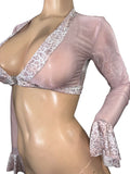 Light Pink Leopard print set