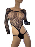 Exotic Black Bodysuit
