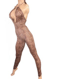 Exotic Brown Leopard Romper
