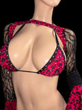 Exotic Red Cheetah 3 Piece set