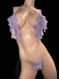 Exotic Light purple Top and Thong