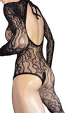 Exotic Romper black Net lace