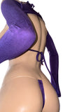 Exotic Purple Prints 3 Pieces set