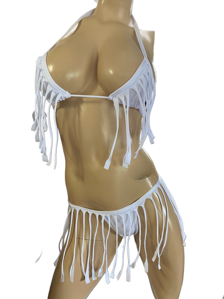 Exotic Dancer White Bikini