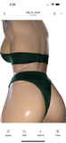 Exotic Dancer halter top and high waist thong