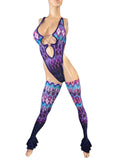 Exotic Colorful bodysuit with Legs