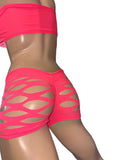 Exotic Booty Short and top with thong