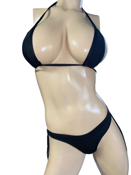 Exotic Dancer Black Booty Short and top