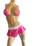 Exotic Dancer Skirt top and Thong