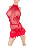 Exotic Red dress with thong
