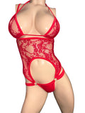 Exotic Dancer Red Lace two piece
