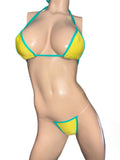 Exotic Dancer Yellow Bikini