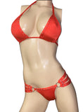 Exotic Dancer Red top and thong