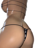 Exotic Dancer Cross top and Thong
