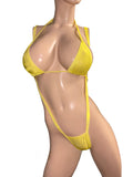 Yellow slingshot with top