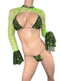 Neon Green With Prints set