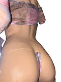 Exotic Mesh top and thong