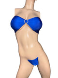 Exotic Dancer Royal Blue top and thong