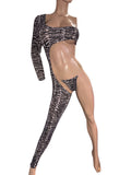 One Leg Romper with Thong