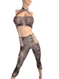 leopard Prints leggings with top