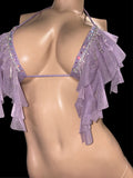 Exotic Light purple Top and Thong
