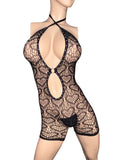 Exotic Dancer Black Romper w thong