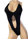 Exotic Dancer Black Bodysuit