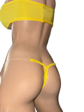 Exotic Dancer Yellow Bikini