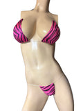 Exotic Dancer Pink Zebra 3 Piece set