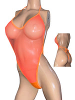 Exotic Neon Net Bodysuit