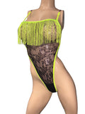 Exotic Dancer Black Net bodysuit