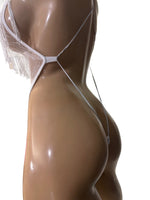 Exotic Dancer White Net Bodysuit