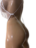 Exotic Dancer White Net Bodysuit