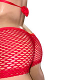 Exotic Red Net Short set