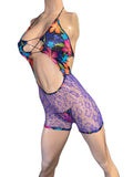 Exotic Net Romper with thong