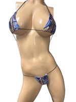 Exotic Dancer Blue Prints Bikini
