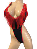 Sexy black with red Bodysuit