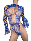 Blue Bodysuit with arms cover