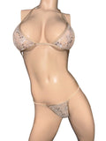 Exotic Dancer Cream Lace set