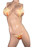 Exotic Tie dye Yellow Bikini
