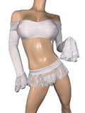 Exotic Dancer White 3 Piece set