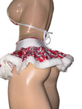 Exotic Dancer Flair Skirt top and thong